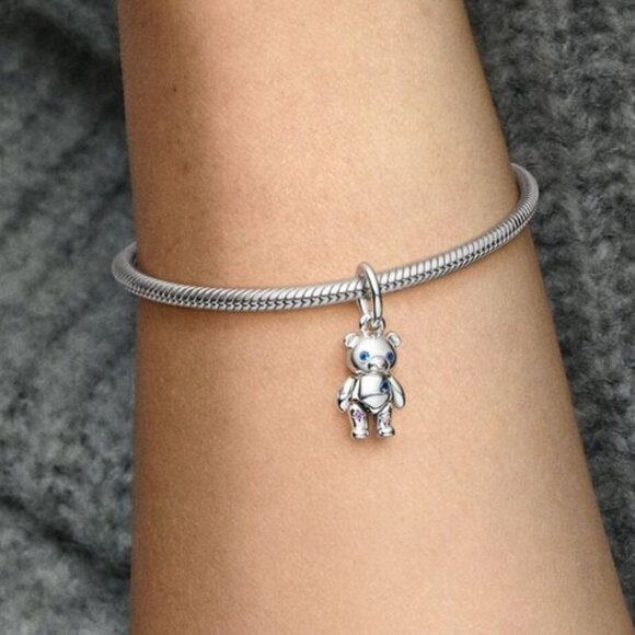 Pandora Movable Teddy Bear Dangle Charm - Picture 4 of 5